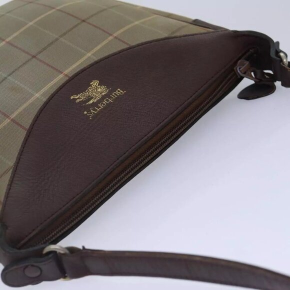Burberrys Nova Check Shoulder Bag Canvas Beige Auth - Picture 7 of 16